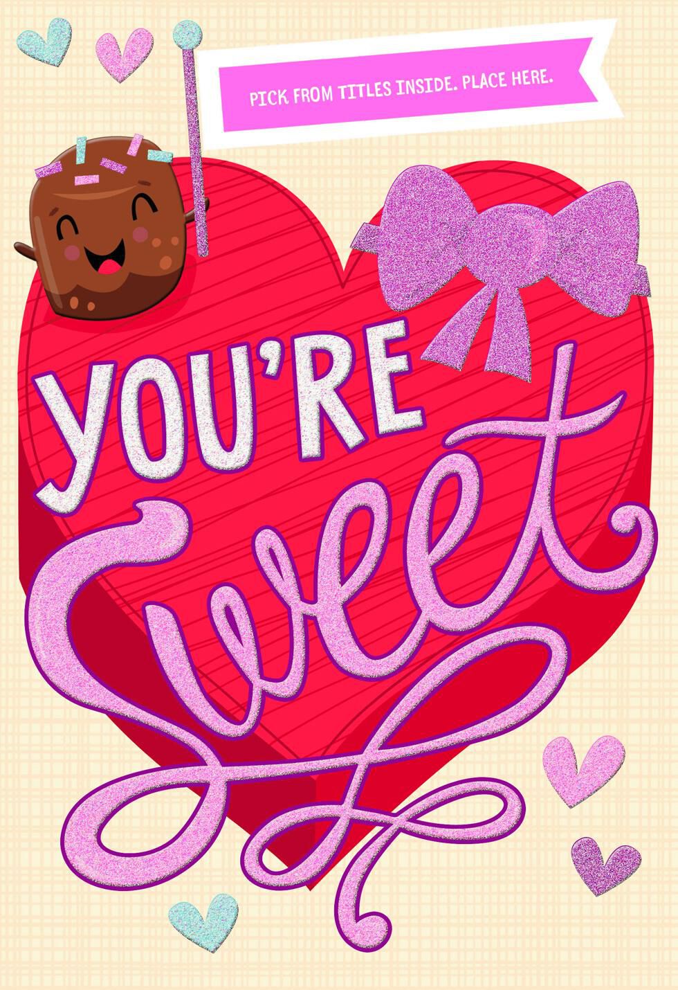 Pick-a-Title Valentine's Day Card for Girls