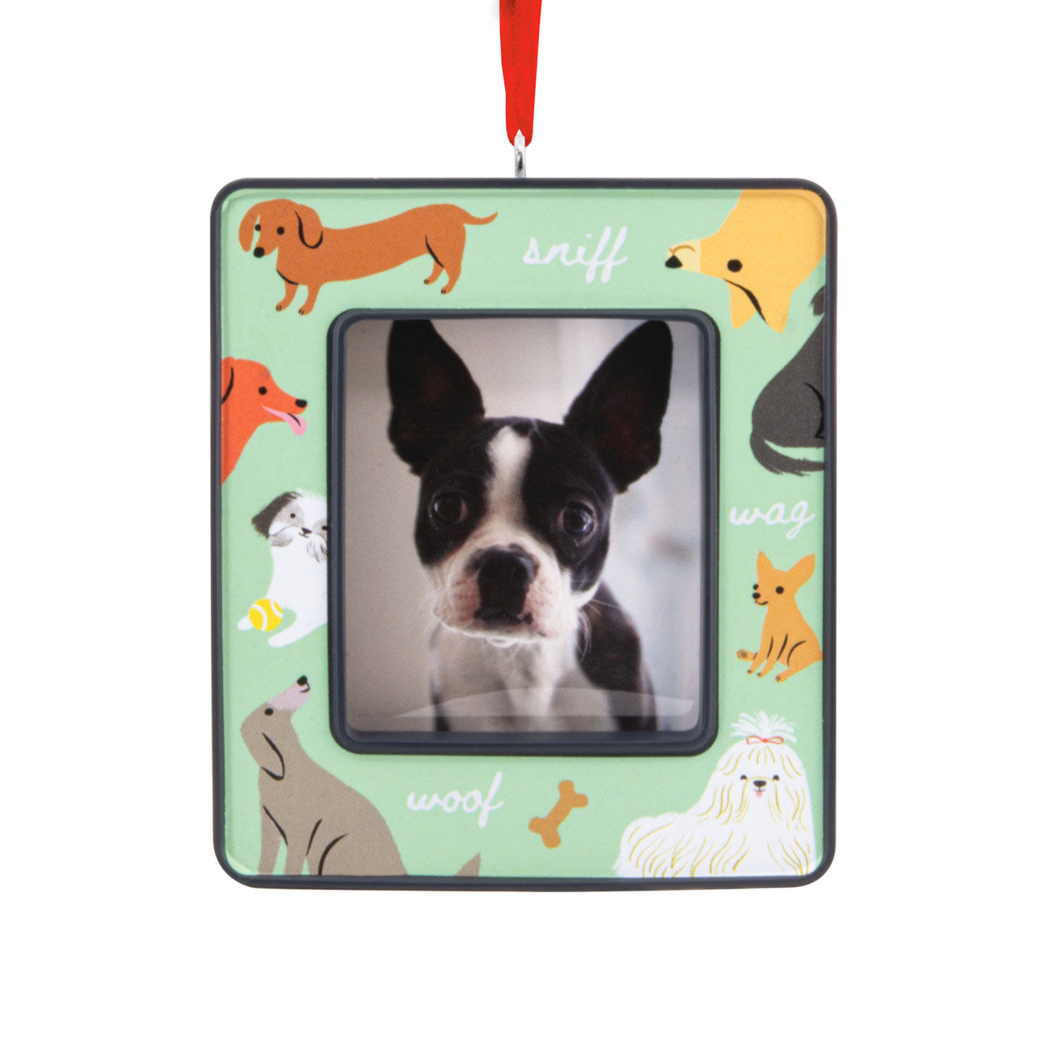 Cute Pups 2026 Photo Frame Hallmark Ornament