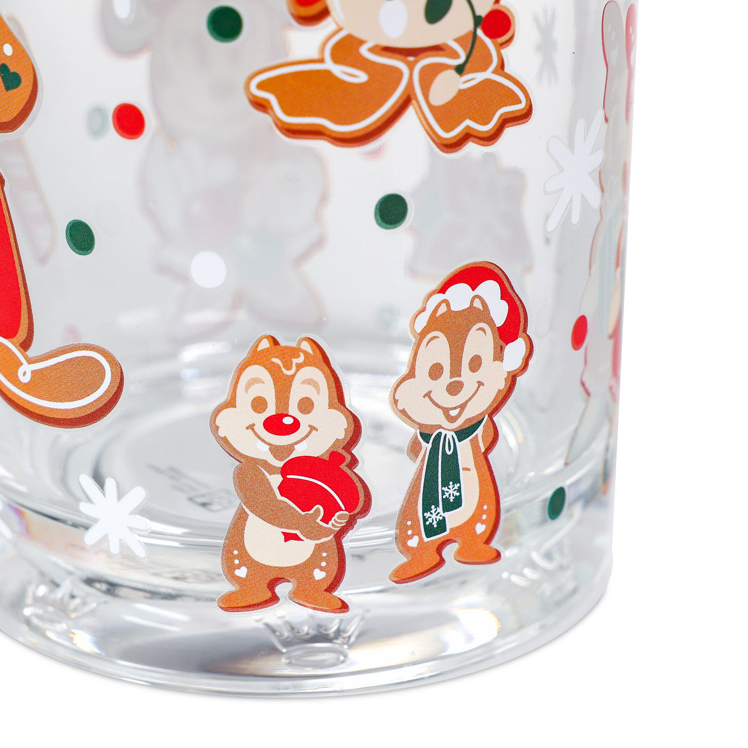Disney Mickey and Friends Gingerbread Drinking Glass upclose view image number 5
