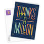 Personalized Thanks a Million Thank-You Photo Card, , large image number 2