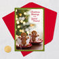 Gingerbread Men Religious Friend Christmas Card Card Front with Envelope and Gold Seal image number 6
