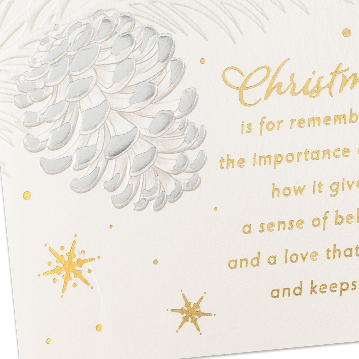 Pinecones Christmas Card for Son and Daughter-in-Law Card Front Detail image number 5