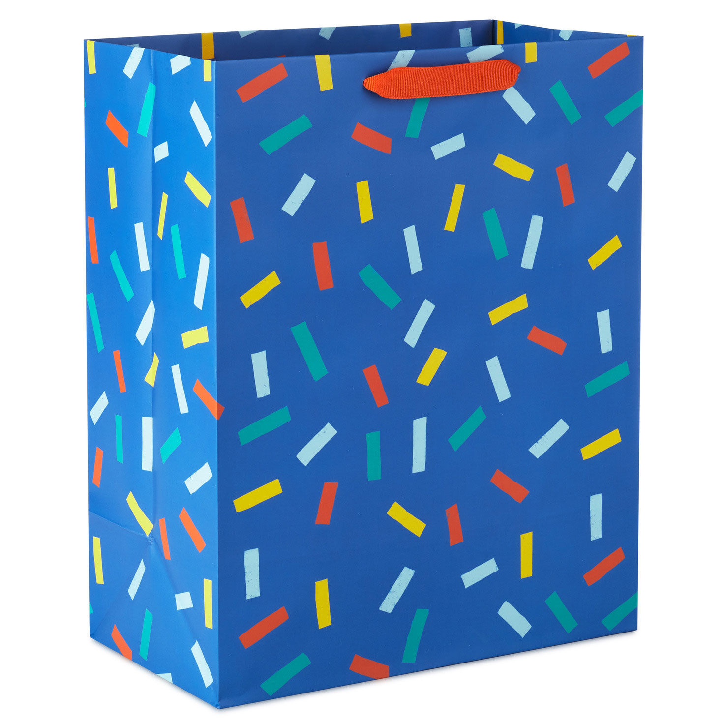 Confetti on Blue Large Gift Bag Back image number 6