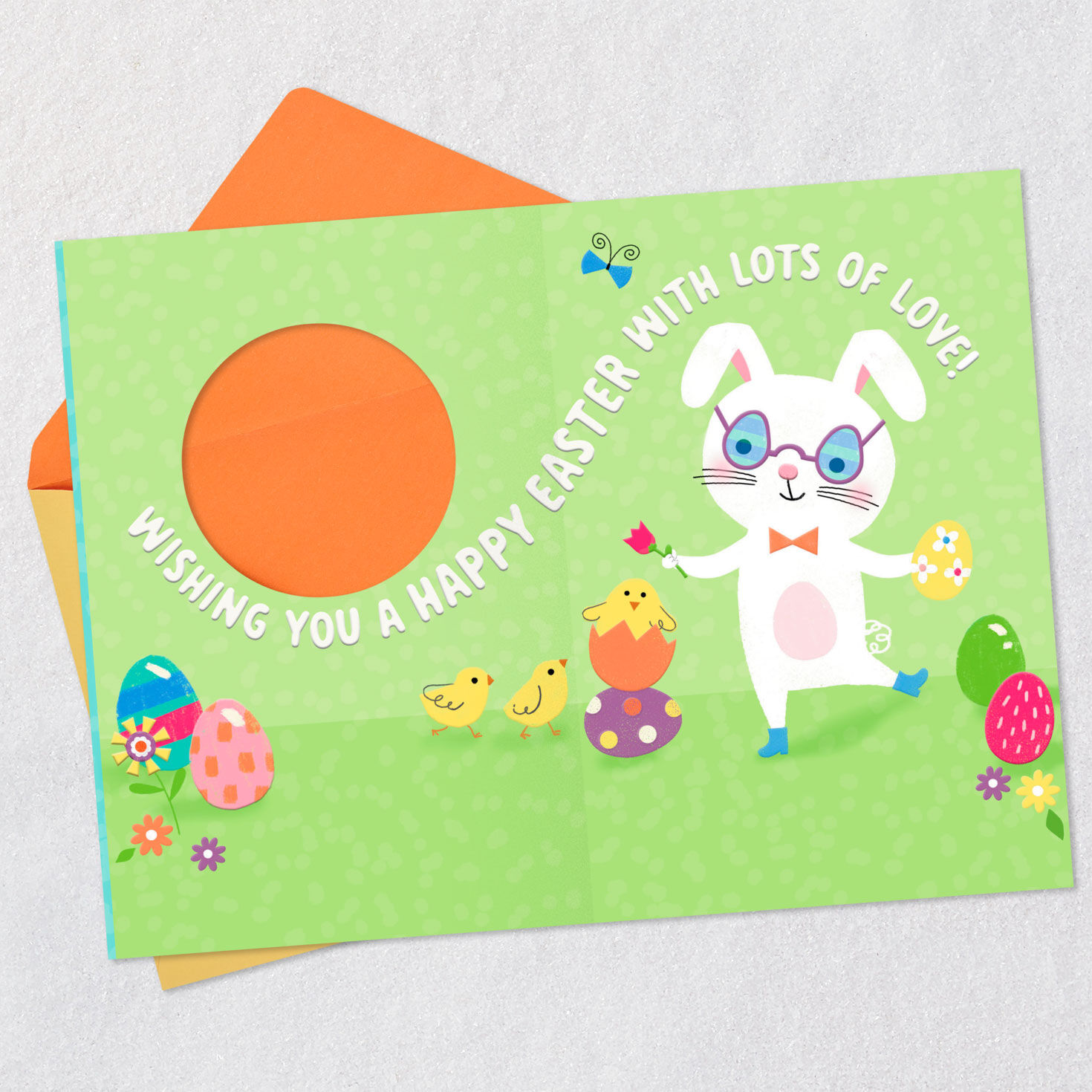 Cute Bunny Love Easter Card for Kids Sentiment image number 2