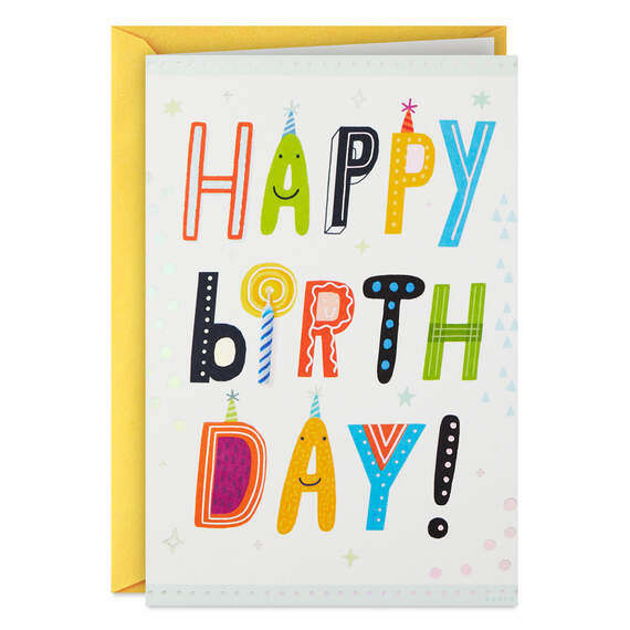 Whimsical Happy Birthday to You Birthday Card, , large image number 1
