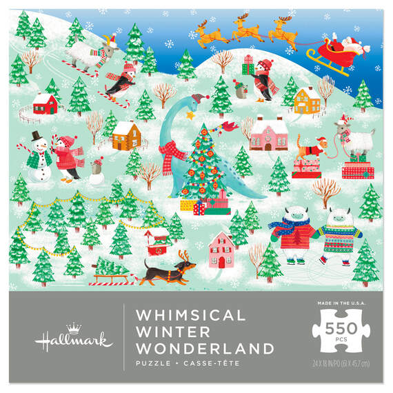 Whimsical Winter Wonderland 550-Piece Jigsaw Puzzle, , large image number 1
