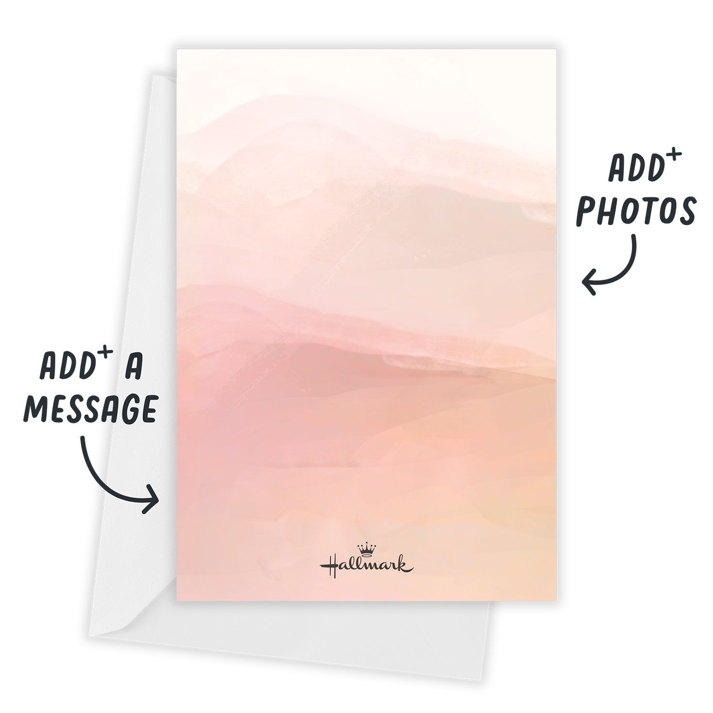 Desert Cactus Scene Personalized Save the Date Card Card back with Envelope indicating personalization image number 3