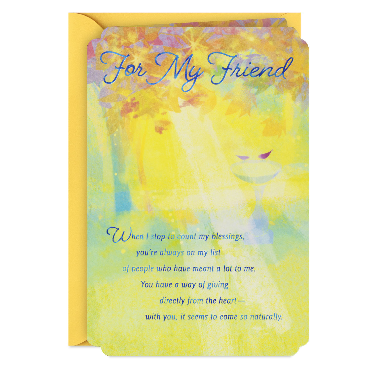 On My List of Blessings Birthday Card for Friend