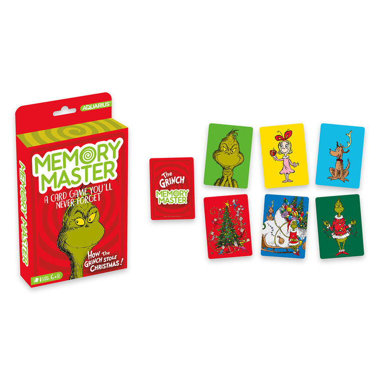 Aquarius Grinch Memory Master Card Game