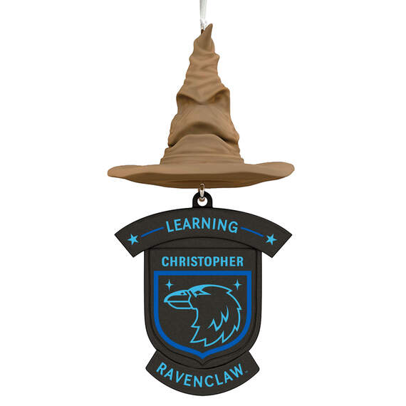 Harry Potter™ Sorting Hat House Trait Personalized Text Ornament, Ravenclaw™, , large image number 1