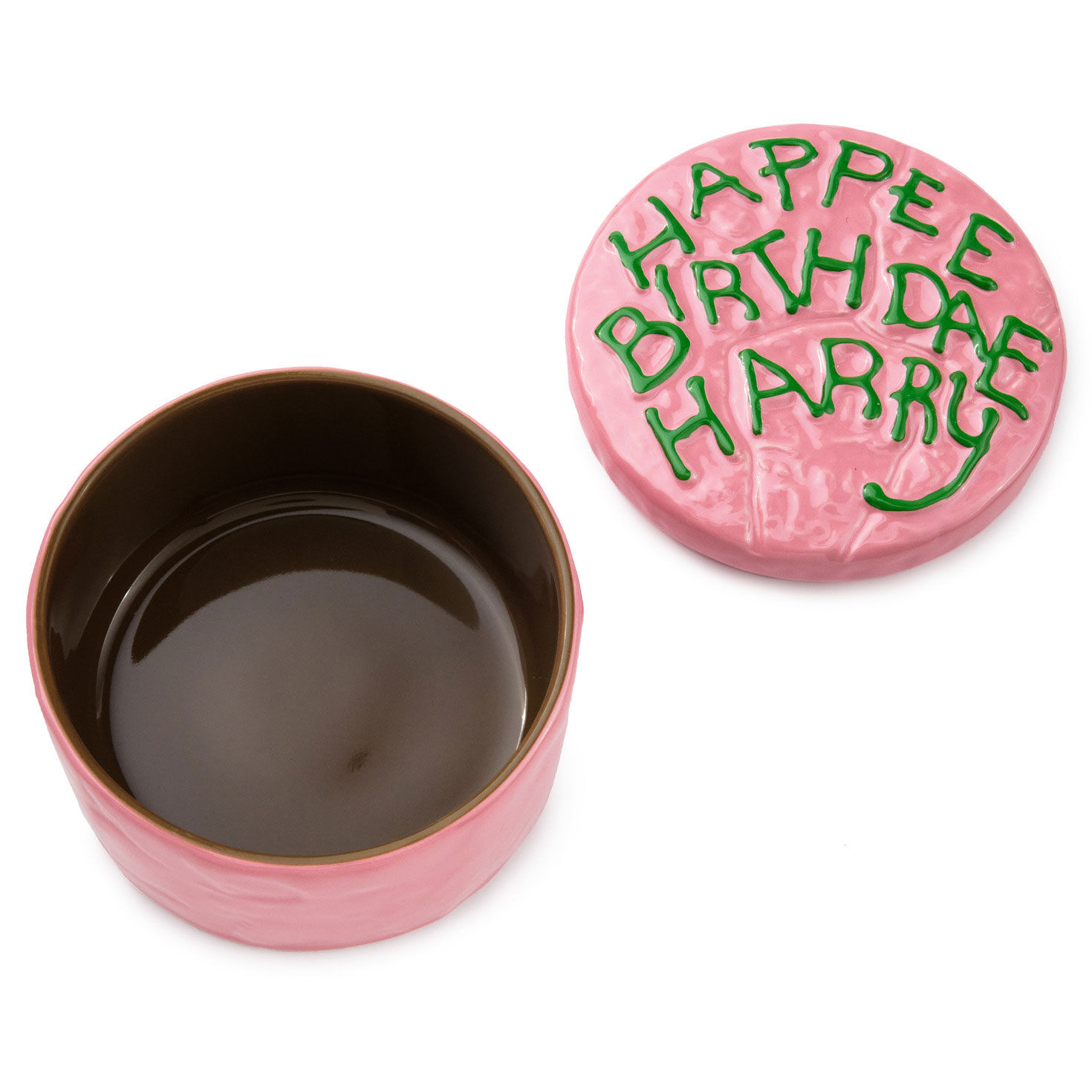 Harry Potter Birthday Cake Trinket Dish With Lid front lid off image number 3