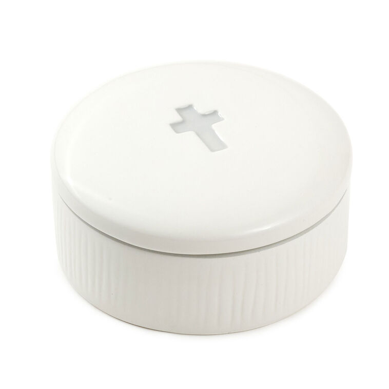 I Can Do All Things Lidded Trinket Dish With Metal Token