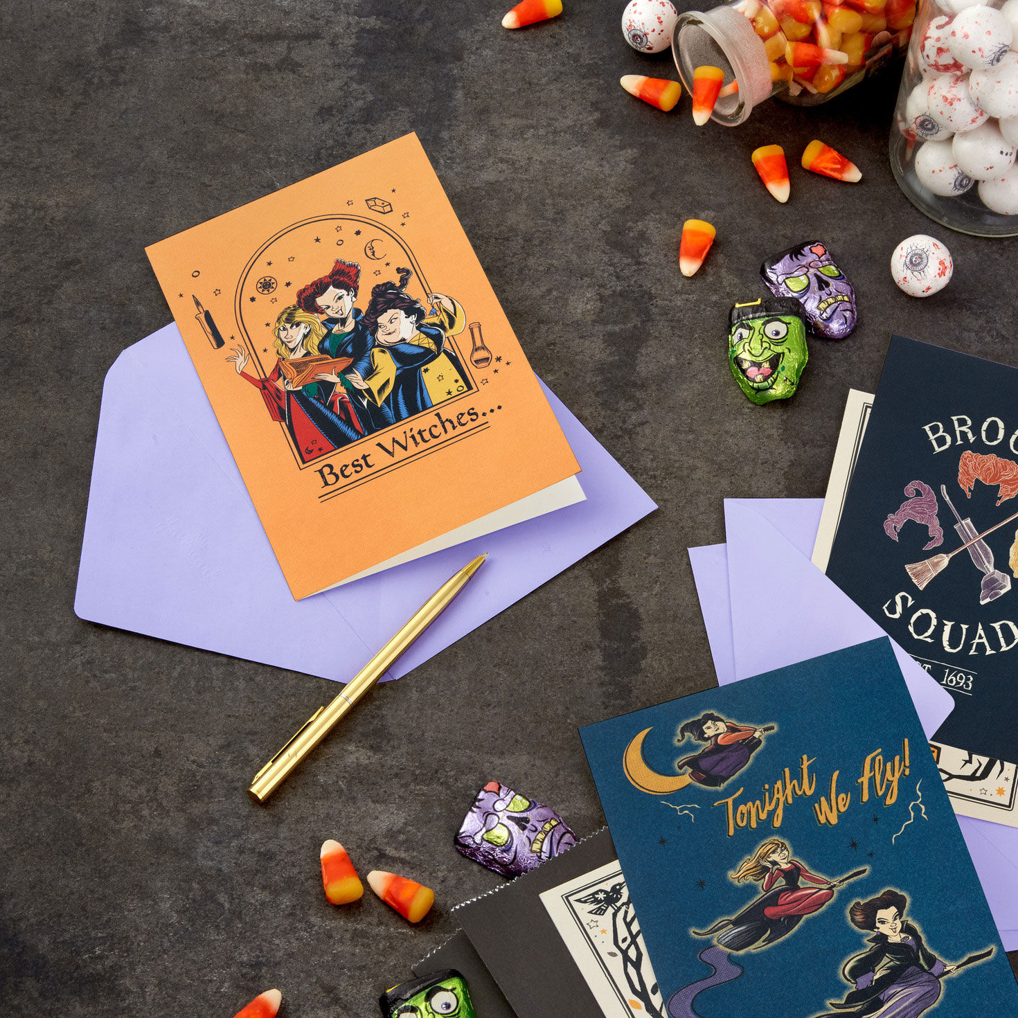 Disney Hocus Pocus Sanderson Sisters Boxed Halloween Cards Assortment, Pack of 16 for only USD 9.99 | Hallmark