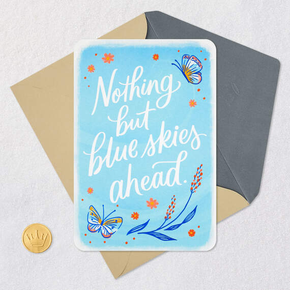 Nothing But Blue Skies Ahead Thinking of You Card, , large image number 5