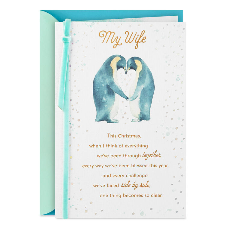 Thankful for the Gift of You Christmas Card for Wife