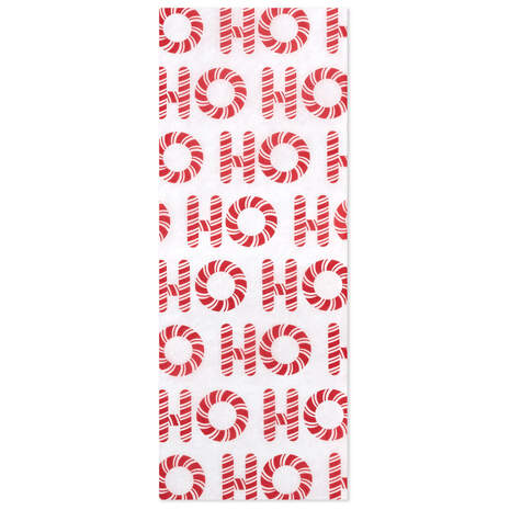 Peppermint Scented Ho Ho Ho Print Tissue Paper, 4 sheets, , large