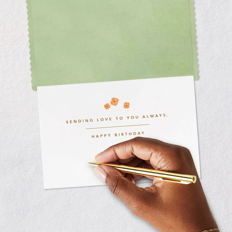 Botanical Envelopes Signature Birthday Card Signing card image number 7