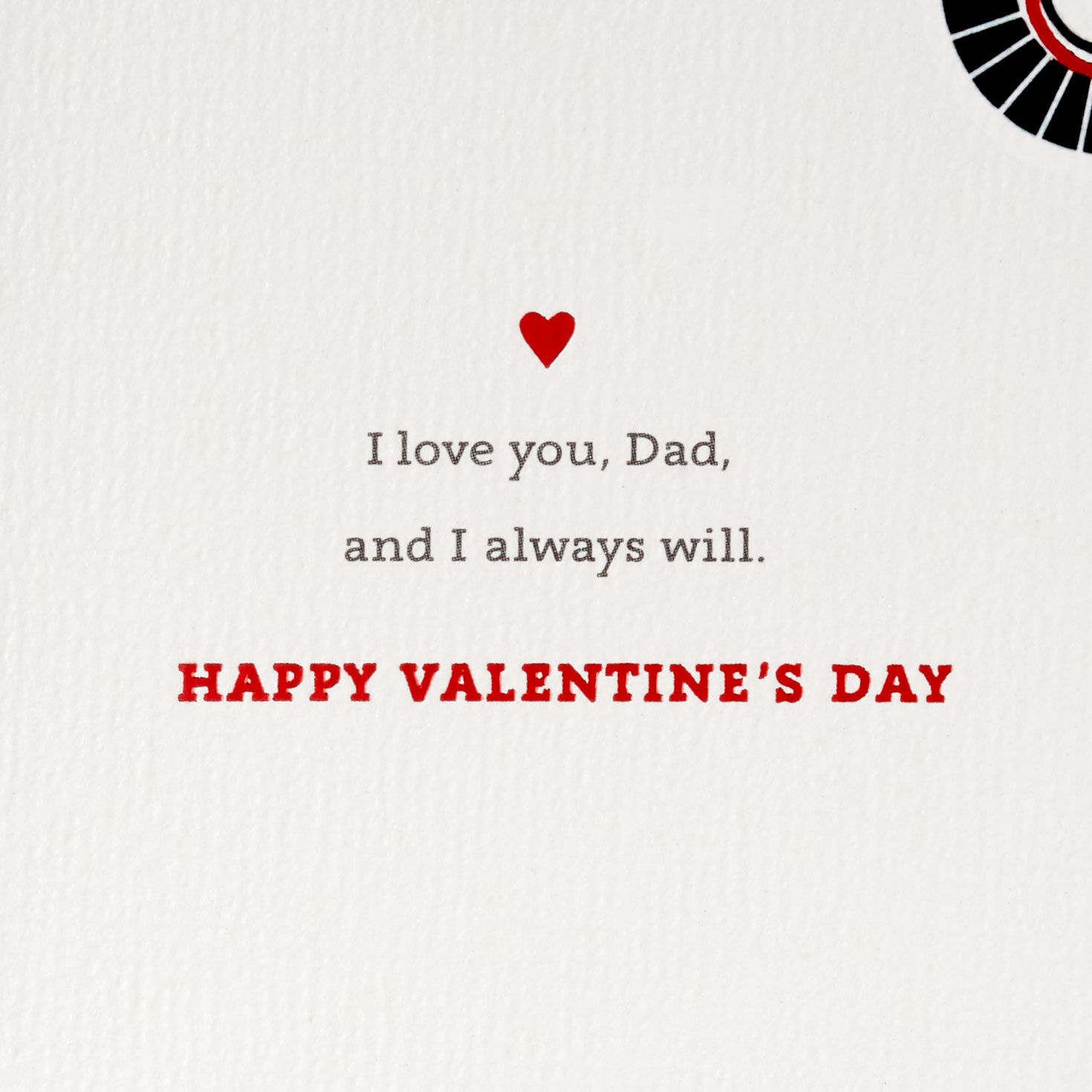 Art Deco Valentine's Day Card for Dad Sentiment image number 3