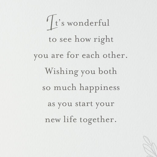 Sweet Love, Beautiful Beginning Wedding Card, 