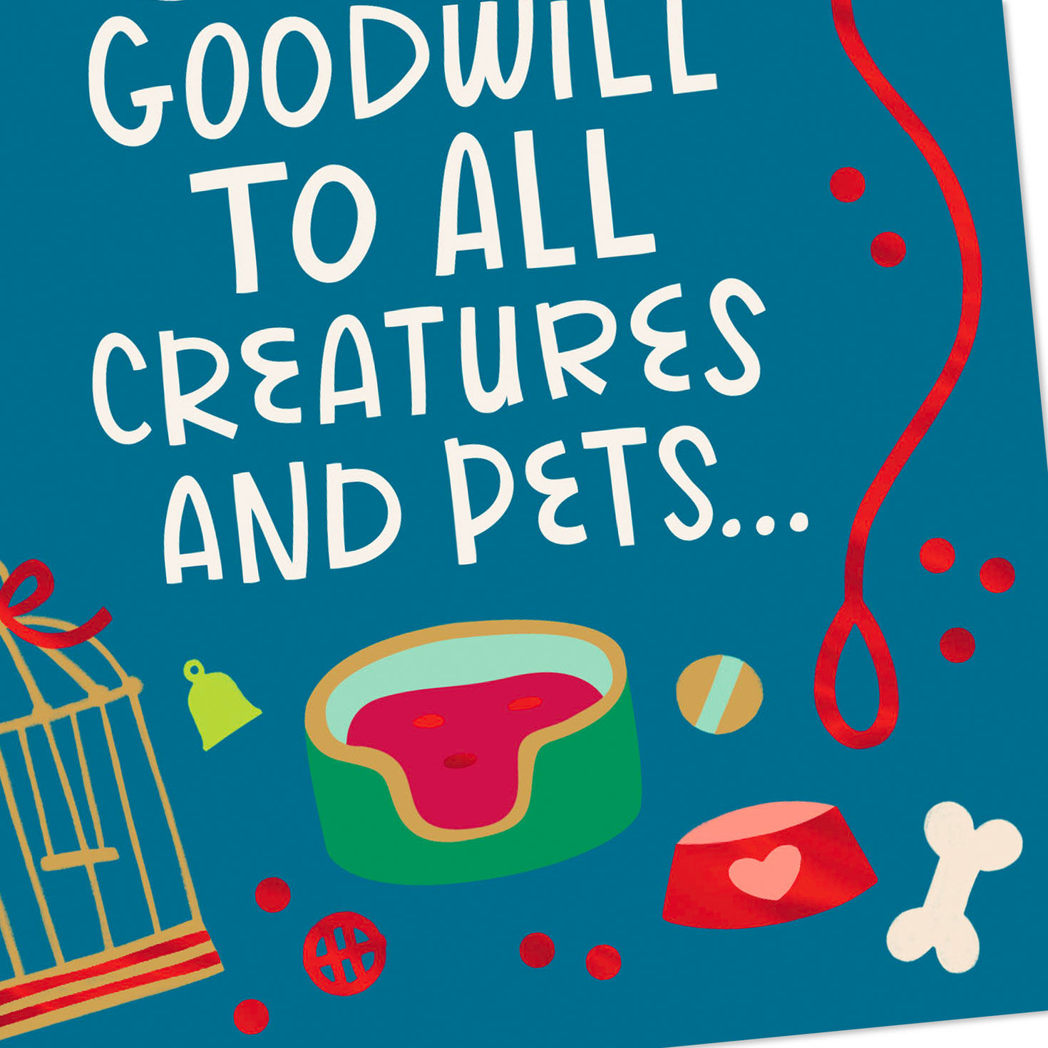 Goodwill to All Pets Appreciation Christmas Card for Veterinarian