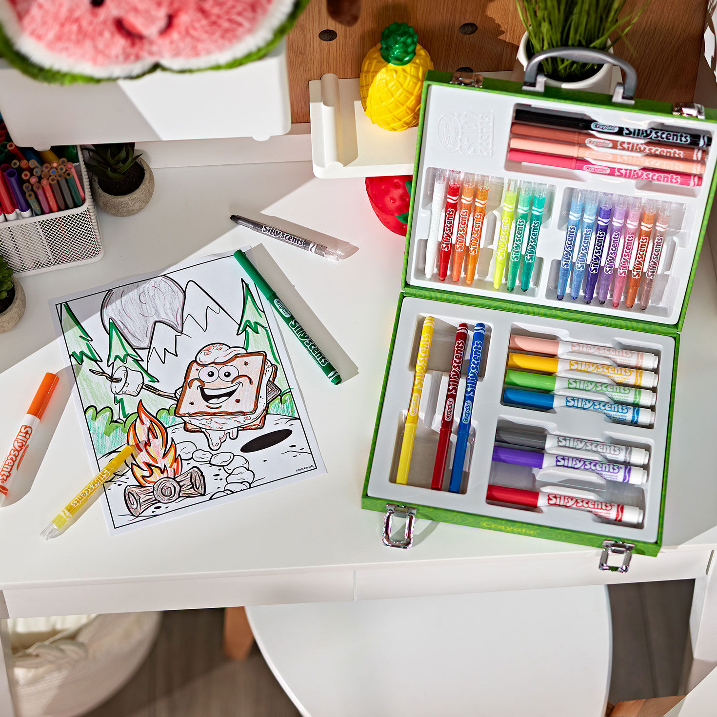 Crayola Silly Scents Smash-Ups Mini Art Case, , large image number 2