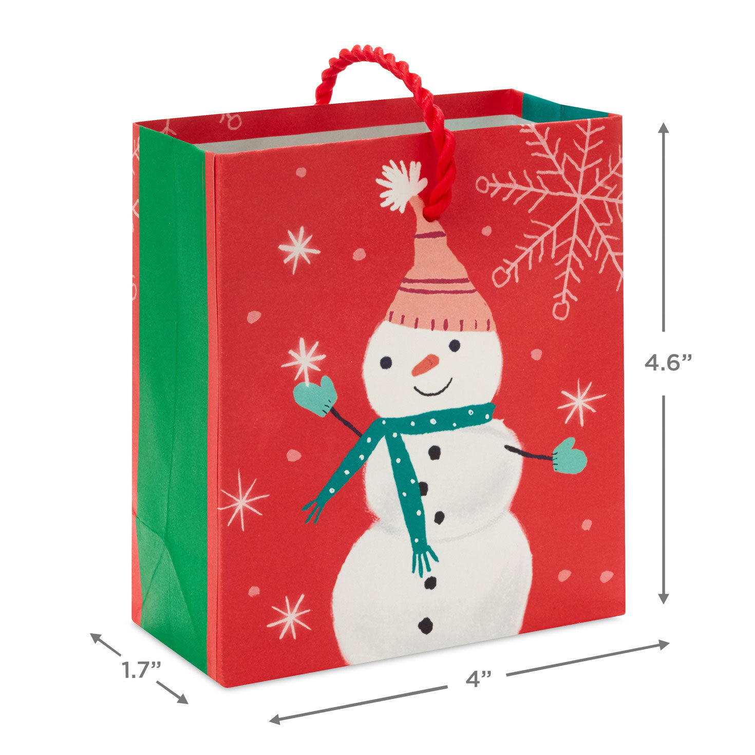 Merry and Bright 3-Pack Christmas Gift Card Bags measurement image number 3