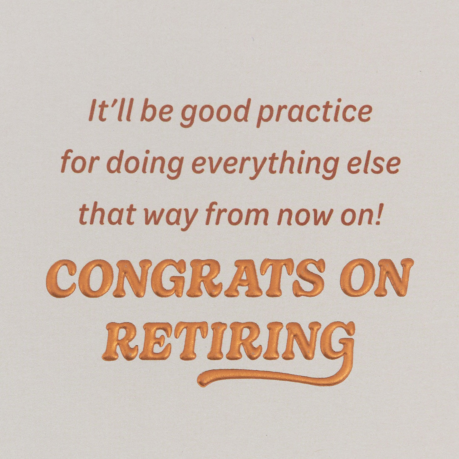 Gold Stars and Confetti Funny Retirement Card  image number 2