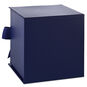 Solid Navy Blue Small Square Gift Box back image number 6