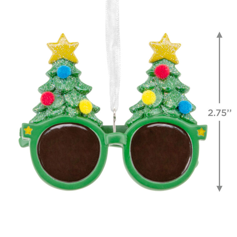 Christmas Tree Glasses Christmas Ornament Measurement image number 3