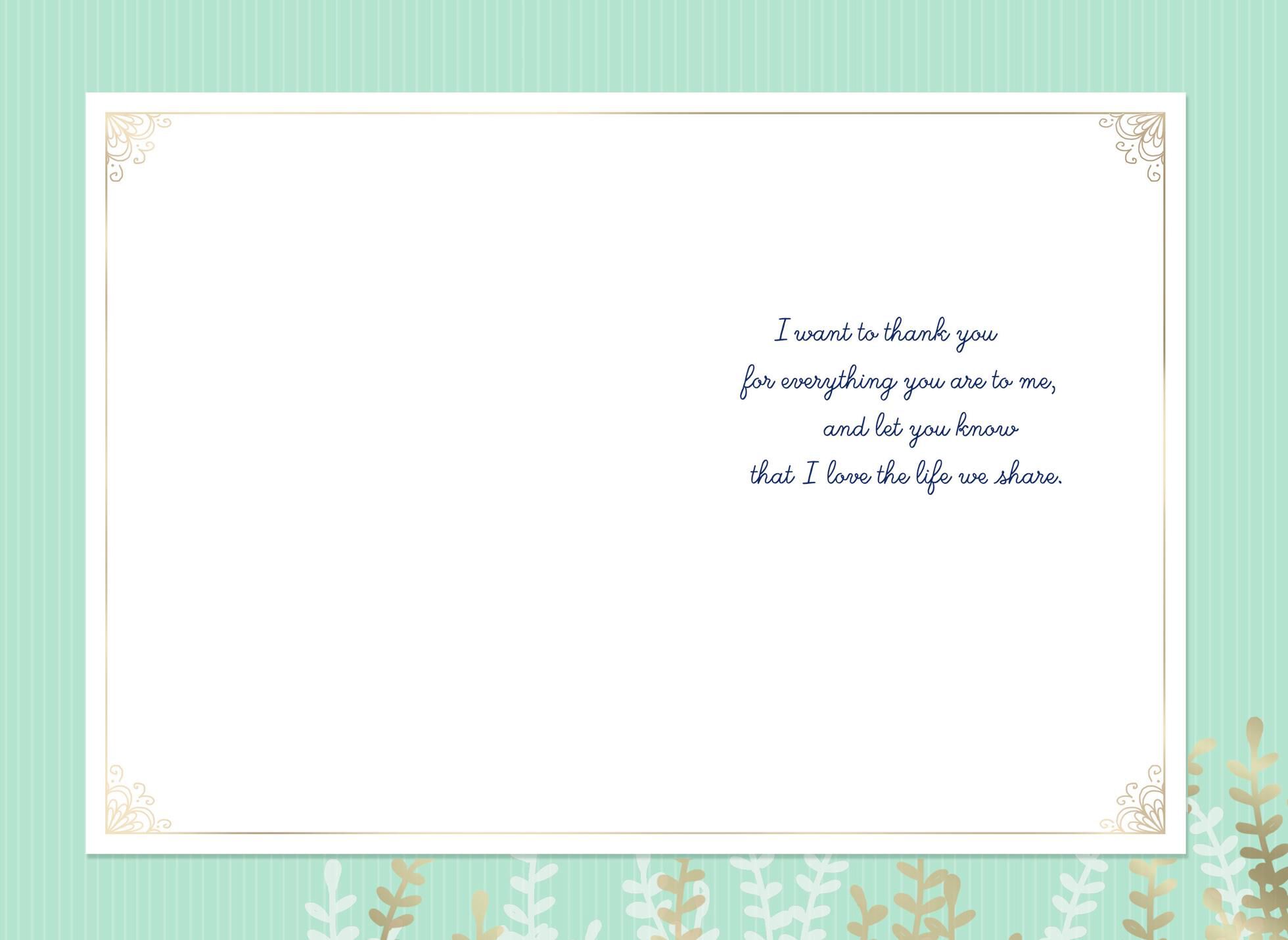 The Life We Share Romantic Musical Mother's Day Card With Light