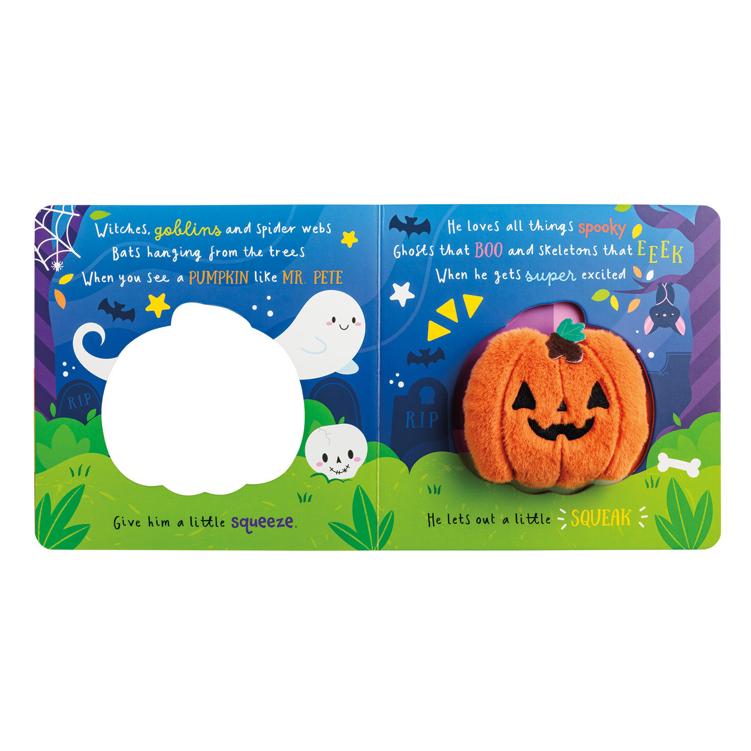 Mud Pie Pete the Pumpkin Plush Halloween Board Book for only USD 17.99 | Hallmark