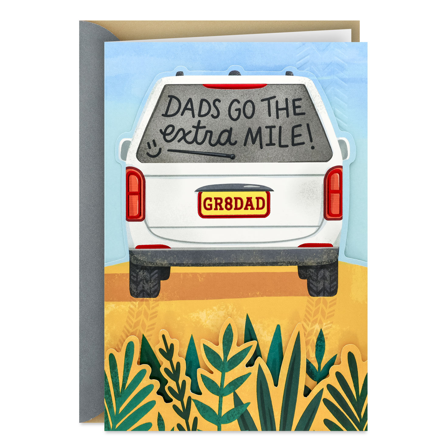 You Go the Extra Mile Father's Day Card