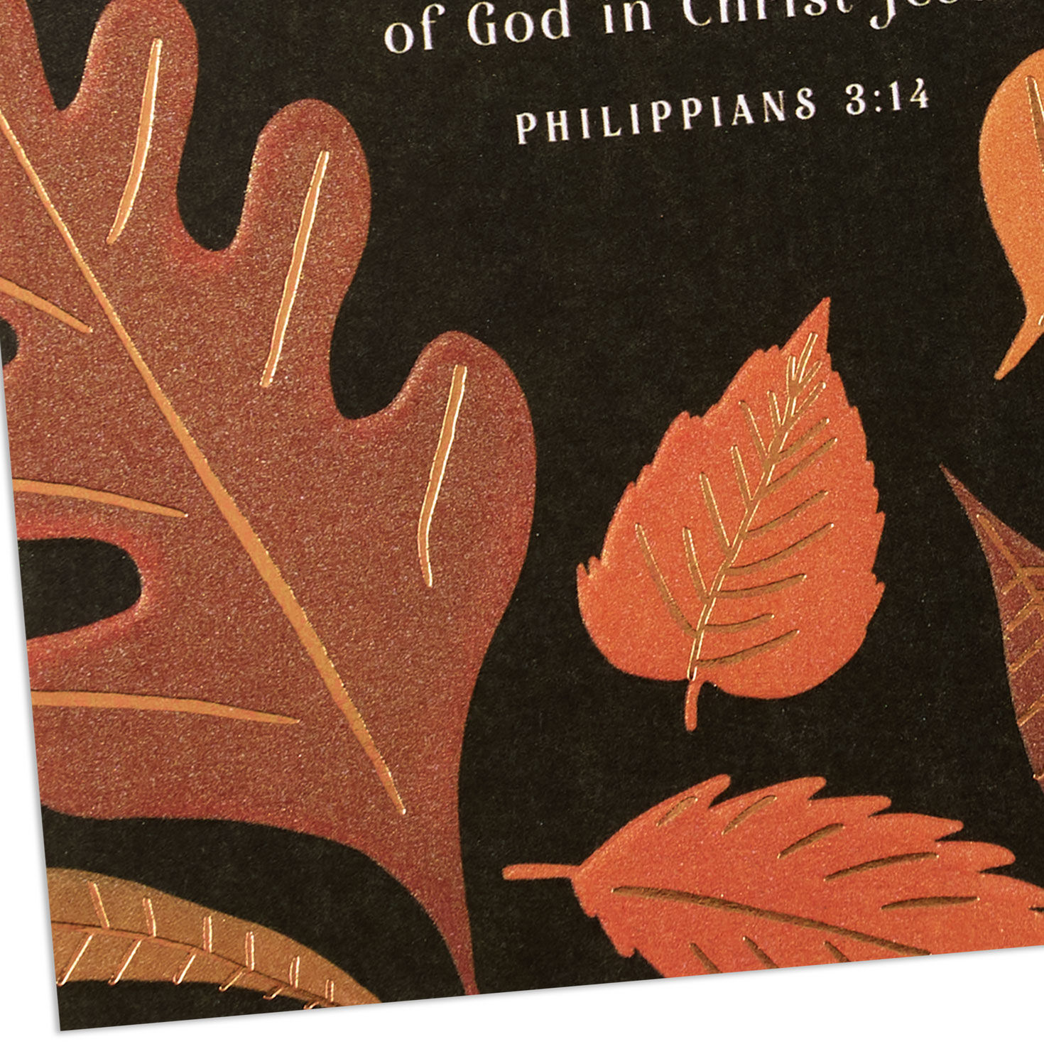 Autumn Leaves Pastor Appreciation Card Card Front Detail image number 5