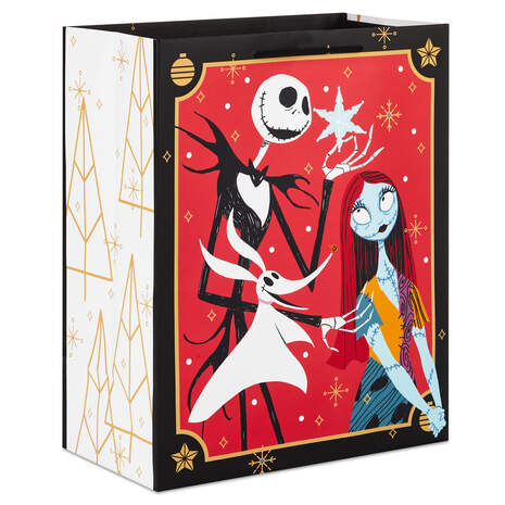 9.6" Disney Tim Burton's The Nightmare Before Christmas Jack Skellington Christmas Gift Bag, , large