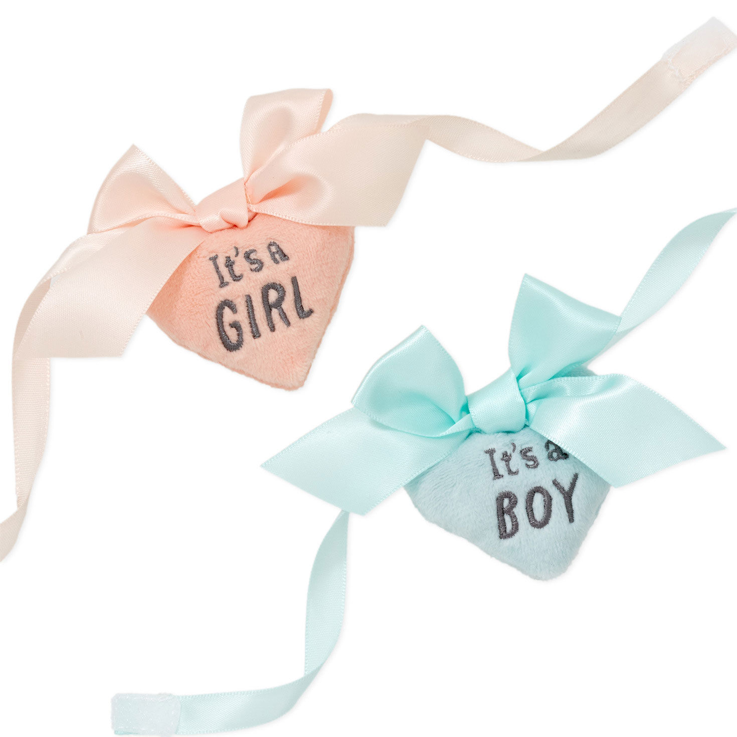 Gender Reveal Teddy Bear Plush With Ribbons, , large image number 4