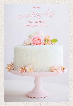 White Cake Wedding Card Greeting Cards Hallmark