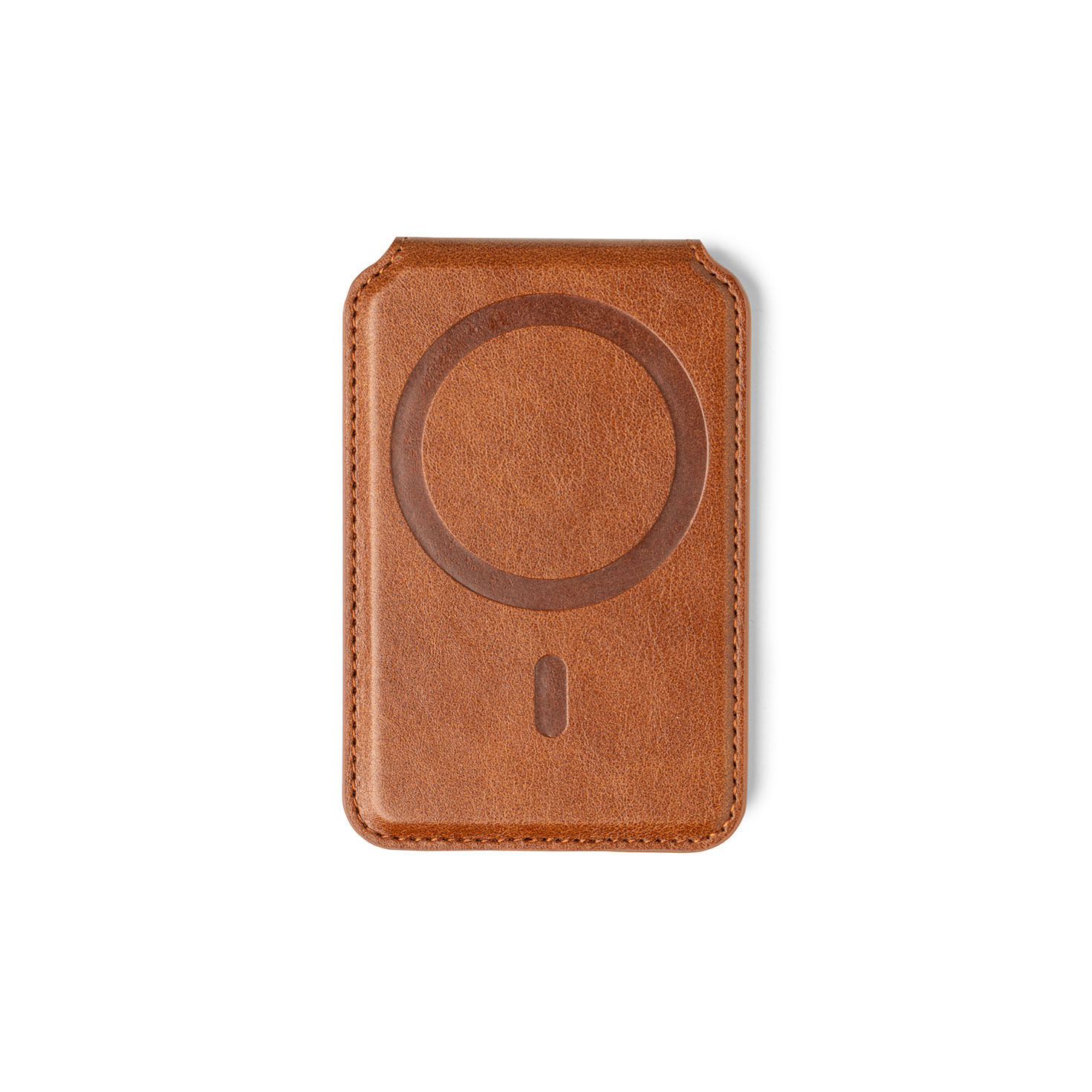 Men's Brown Magnetic Phone Wallet  image number 2