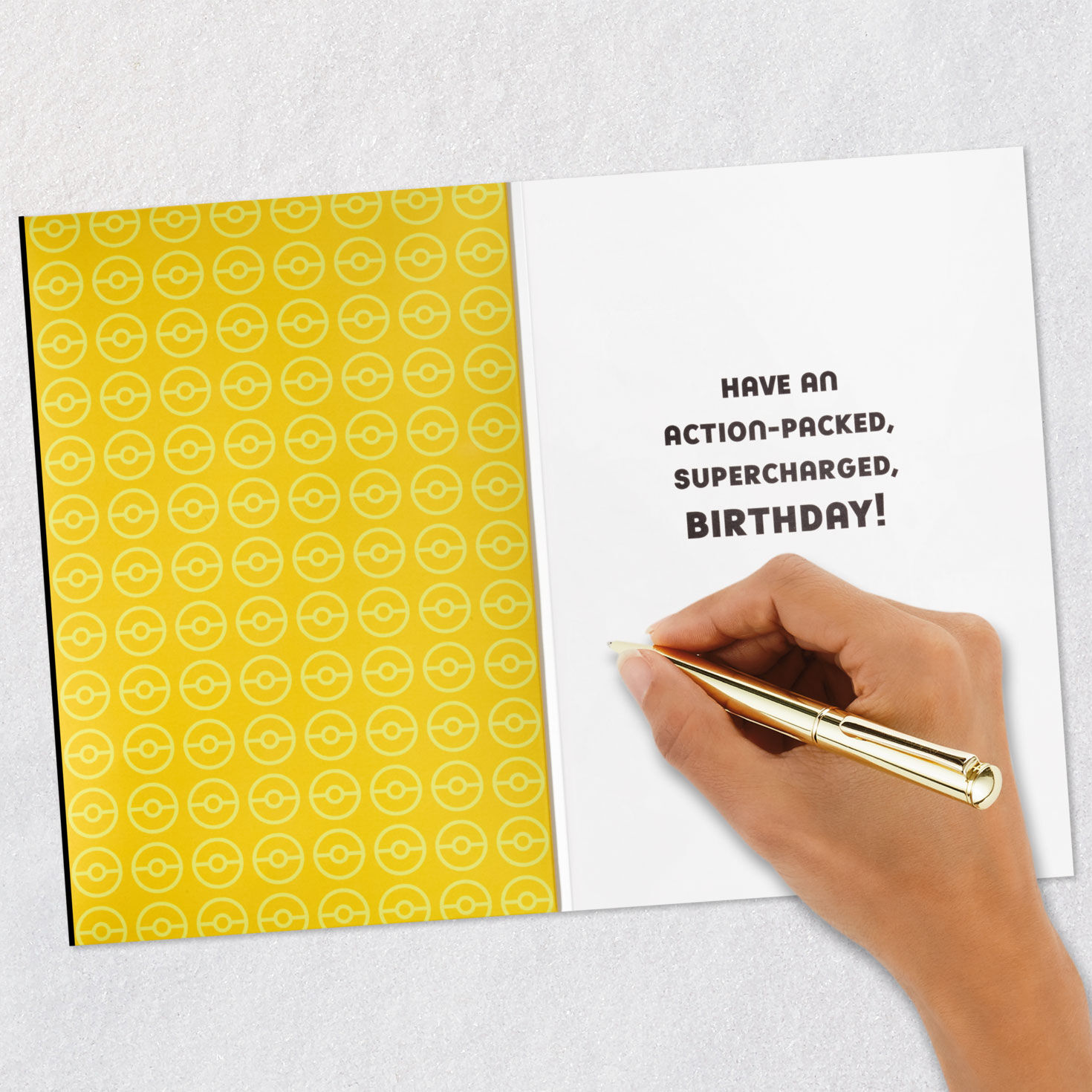 Pok&eacute;mon Pikachu Birthday Card With Sound and Light Signing card image number 6