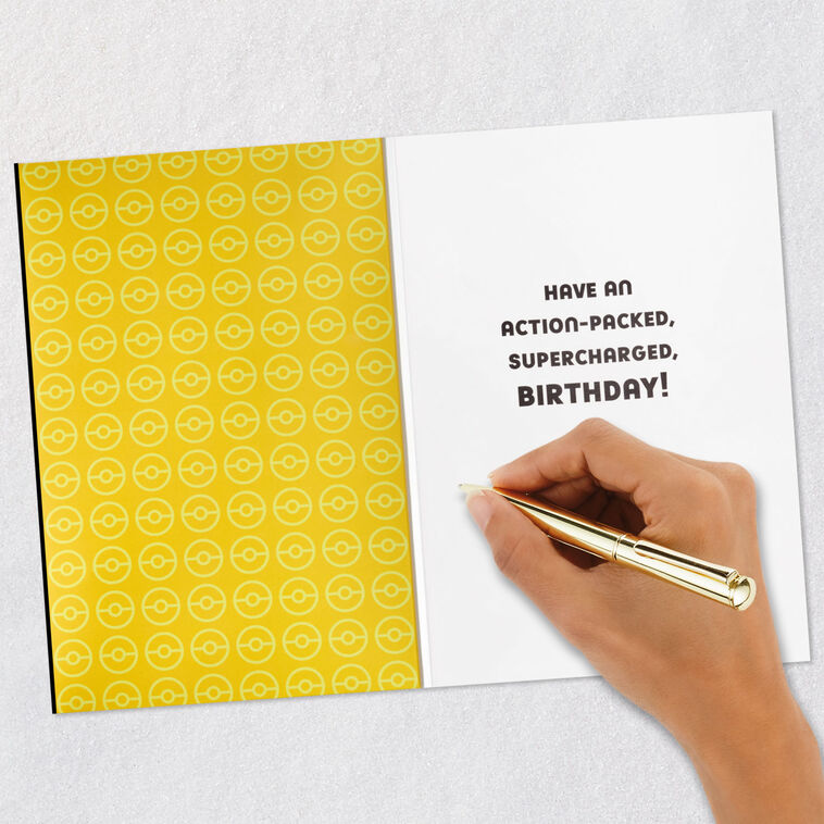 Pokmon Pikachu Supercharged Birthday Card With Sound and Light - Greeting Cards | Hallmark Pokmon Pikachu Supercharged Birthday Card With Sound and Light - Greeting Cards | Hallmark
