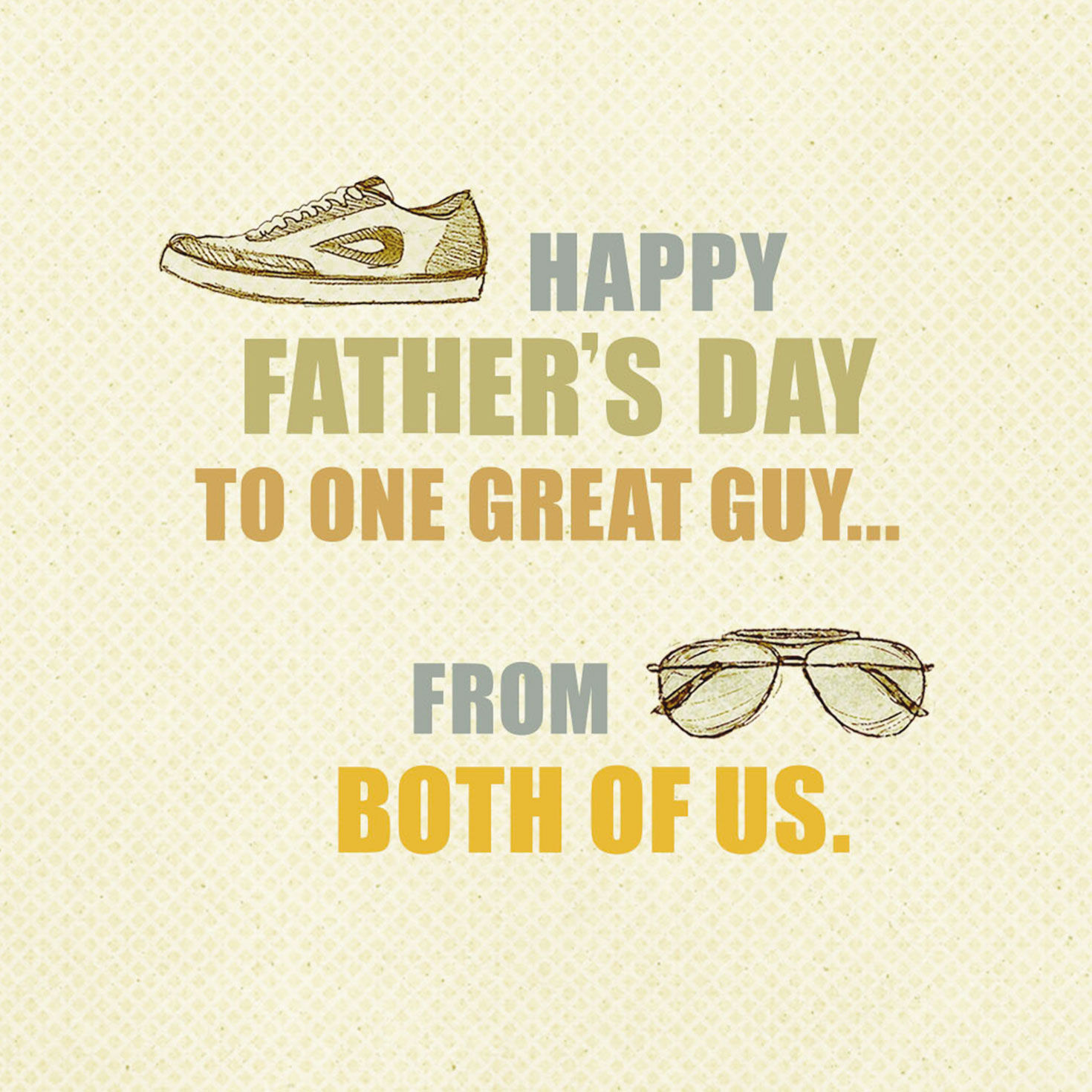 Stylish Men's Clothes Father's Day Card From Both Sentiment image number 2