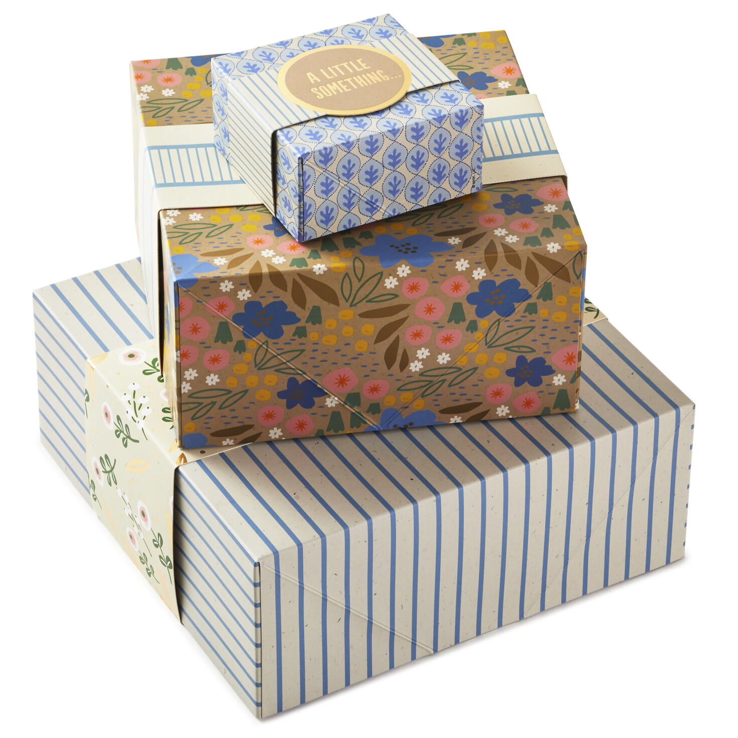 4", 8" and 10" Floral 3-Pack Gift Boxes With Bands for only USD 12.99 | Hallmark