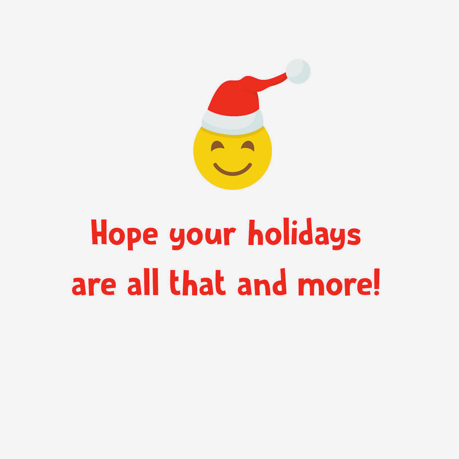 Holly Jolly Holidays Emojis Christmas Card for Kids Sentiment image number 2