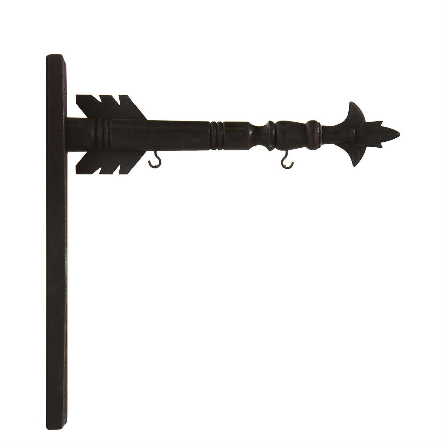 K&K Interiors Arrow Hanging Sign Bracket, 17x18