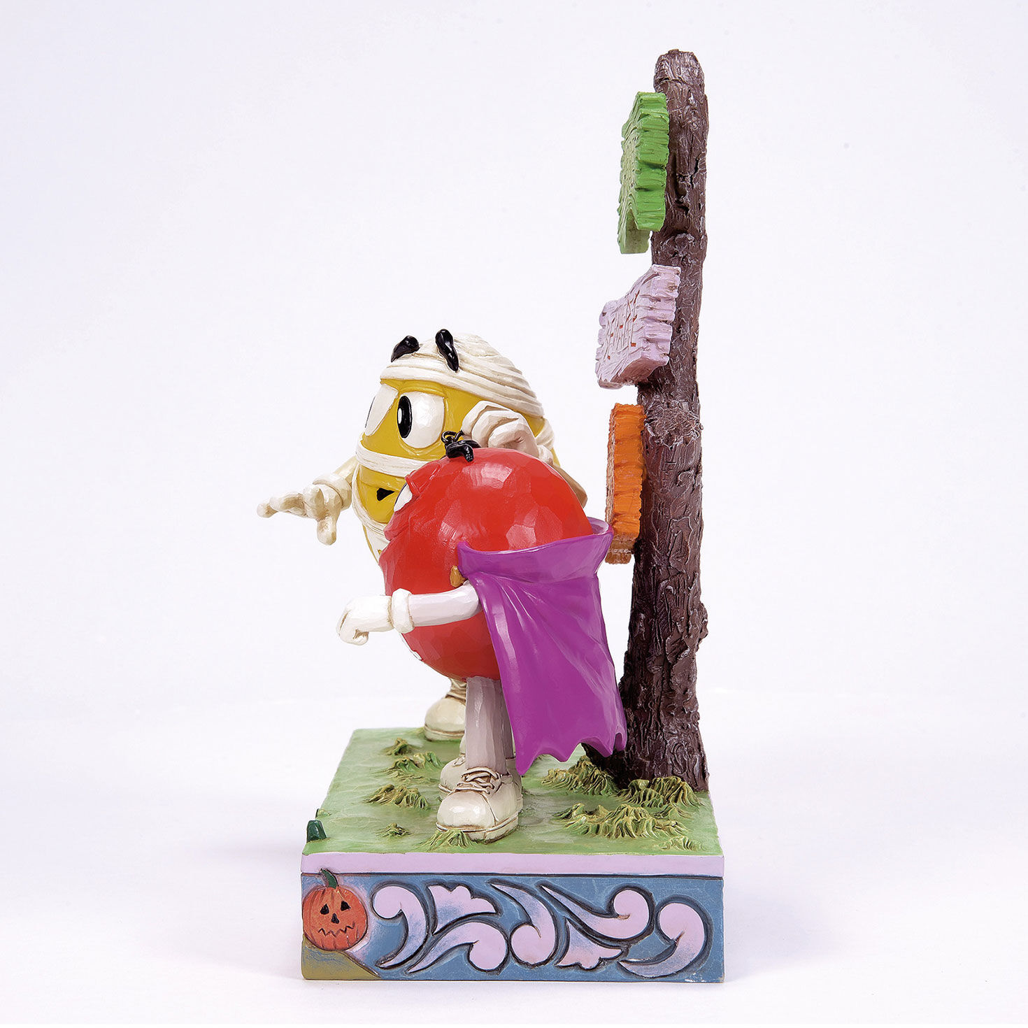 Jim Shore Red and Yellow M&M's Halloween Figurine  image number 2