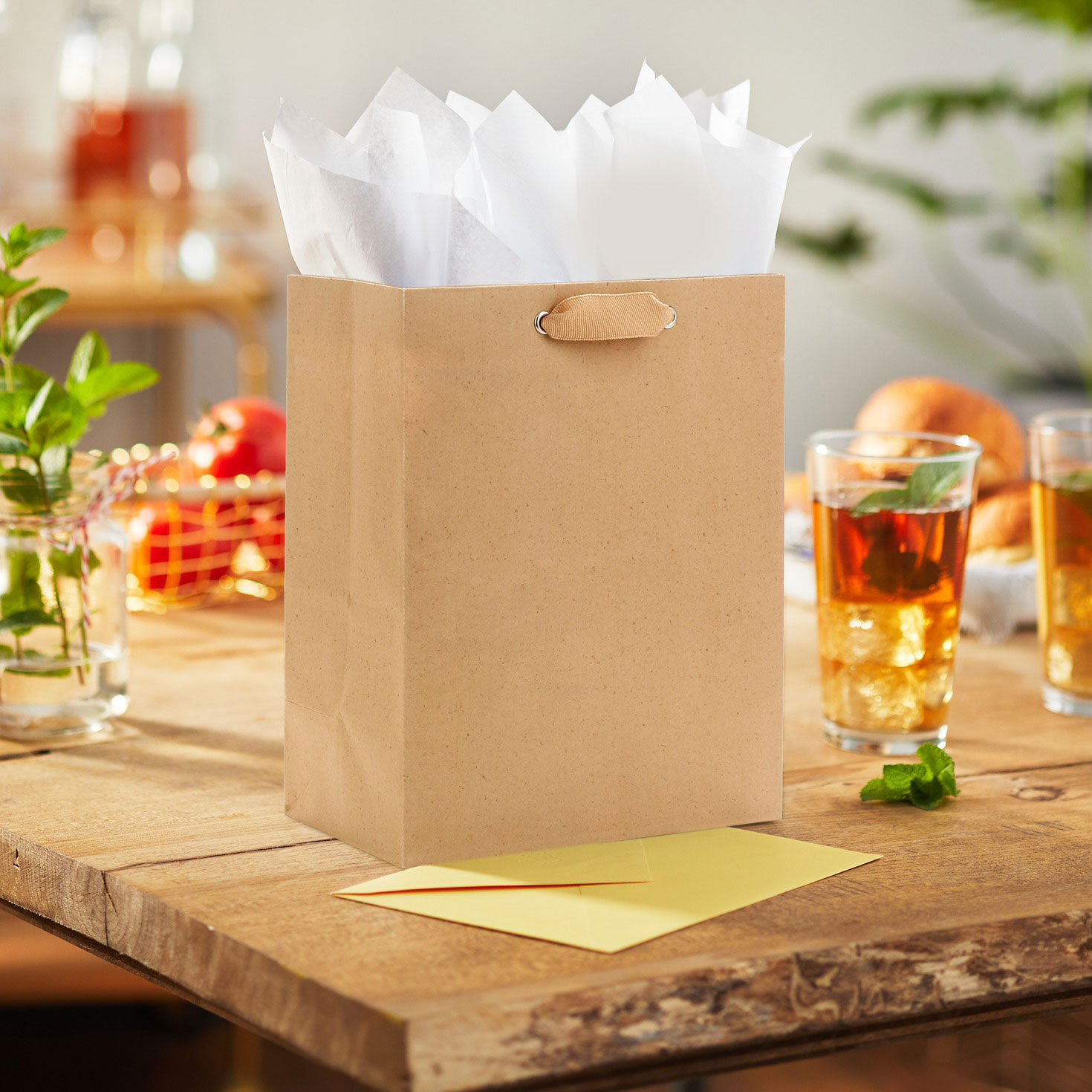 Kraft Medium Gift Bag in use image number 2