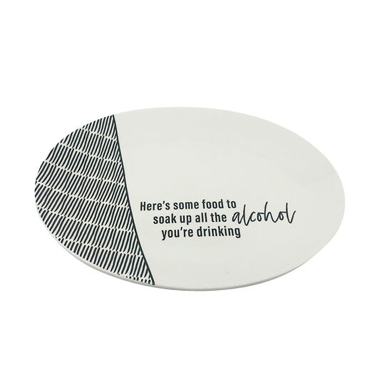 Soak Up the Alcohol Ceramic Platter, 