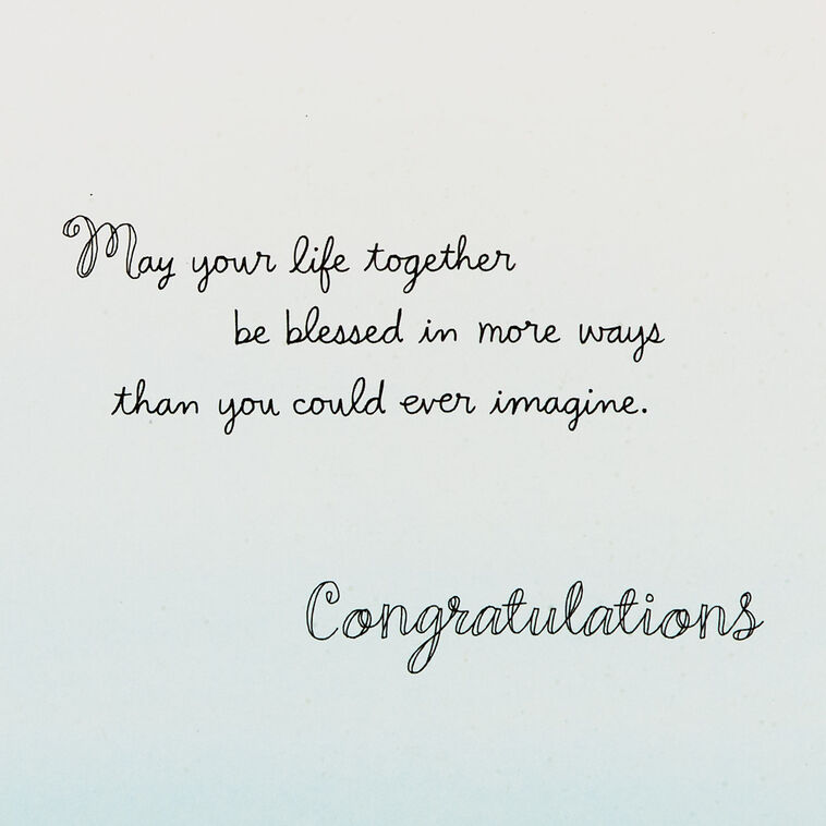 May Your Life Be Blessed Money Holder Wedding Card, , large image number 2