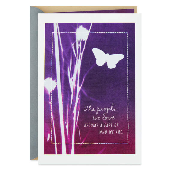Shibori Butterfly Sympathy Card