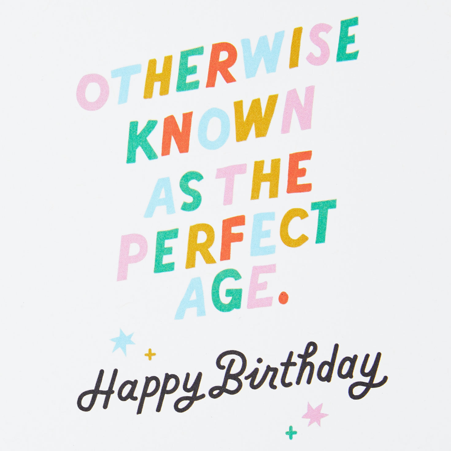 Colorful Lettering Funny Birthday Card Sentiment image number 2
