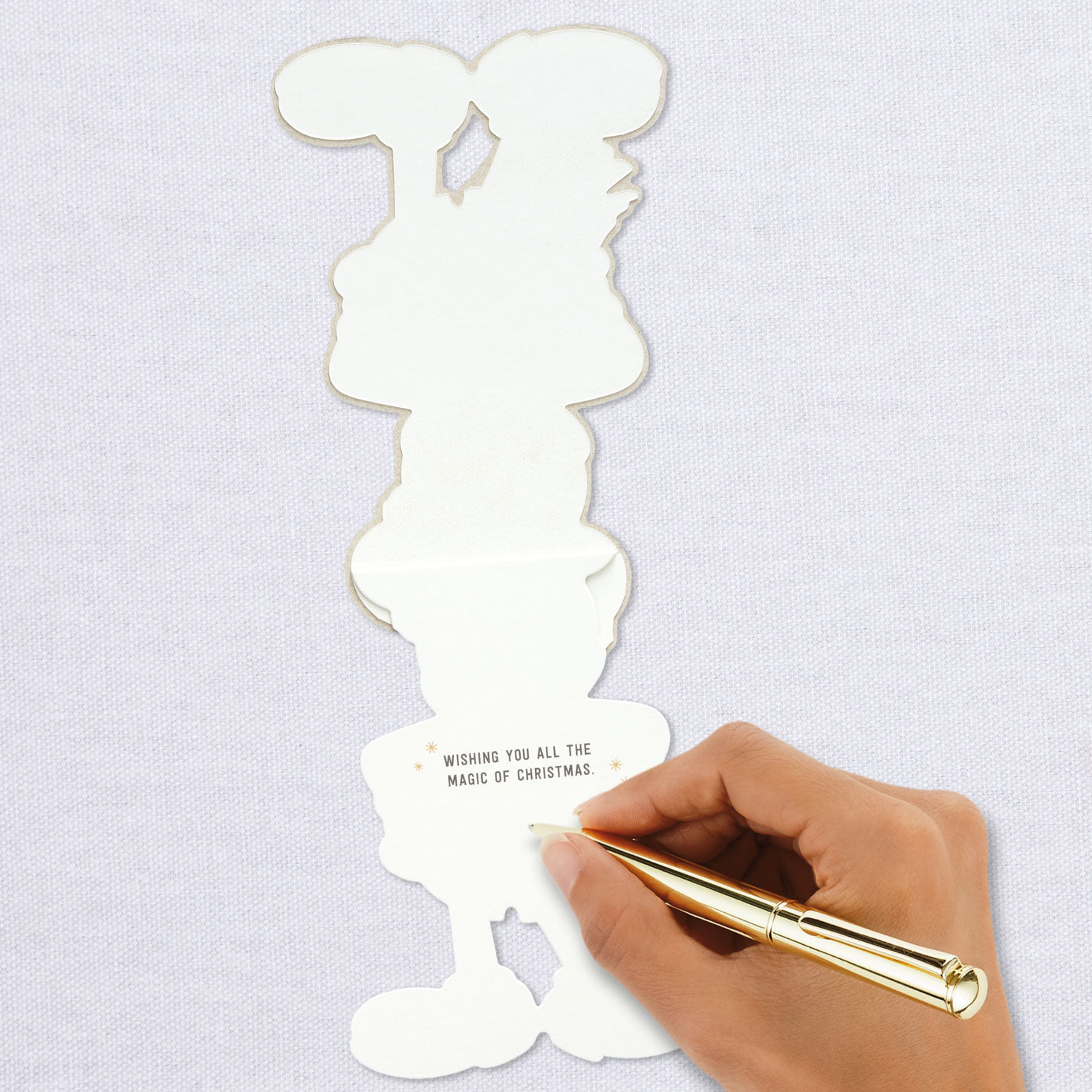 Disney Mickey Mouse Magic of the Season Wooden Christmas Card, , large image number 6